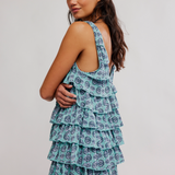 Ruffle Me up Top - Seaglass Combo