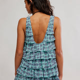 Ruffle Me up Top - Seaglass Combo