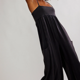 Hot Shot Strappy Onesie 2 - Black