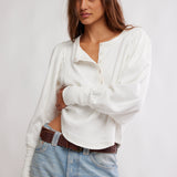 Quinn Knit Top - Ivory