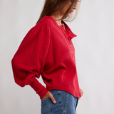 Quinn Knit Top - Salsa