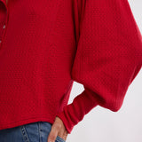 Quinn Knit Top - Salsa