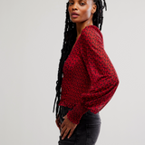 Dottie Knit Top Printed - Salsa