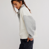 Colorblock Timeless Pullover - Heather Grey
