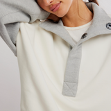 Colorblock Timeless Pullover - Heather Grey