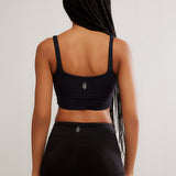 Never Better Twist Crop - Black
