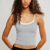 All Clear Coastline Cami - Heather Grey Combo
