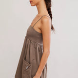 Hot Shot Strappy Romper - Pewter