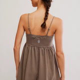 Hot Shot Strappy Romper - Pewter