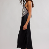 Citrine Midi Dress - Raven Combo