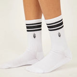 Movement Logo Stripe Tube Socks - White