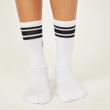 Movement Logo Stripe Tube Socks - White