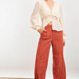 Orange Rust Judy Corduroy Pants