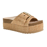 Natural Palm Island Platform Sandal
