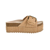 Natural Palm Island Platform Sandal