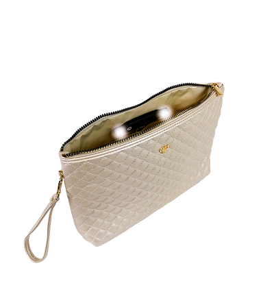 Getaway Litt Makeup Case - Pearl Quilted