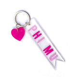 Sorority Acrylic Heart Keychain