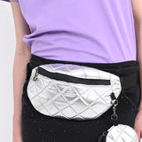 Silver Belt Bag