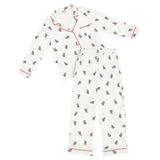 White + Mistletoe Full-Length Bamboo PJ Set