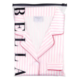 Pink Stripe Full-Length Ruffle PJ Set