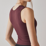 Clean Lines Muscle Cami - Chocolate Merlot