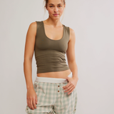 Clean Lines Muscle Cami - Tarmac