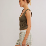 Clean Lines Muscle Cami - Tarmac