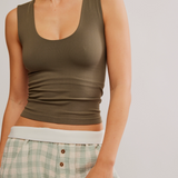 Clean Lines Muscle Cami - Tarmac