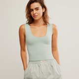 Clean Lines Muscle Cami - Icy Lake