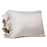 Ruffled Silky Pillowcase - Leopard - Standard