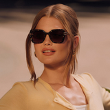 Dasha Glitter Tortoise Brown Sunglasses