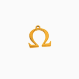 Gold Greek Life "Omega" Charm