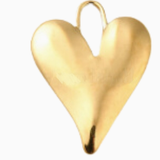 Gold Statement Heart Charm