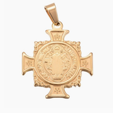 Gold Saint Benedict Medal Charm