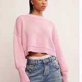 Easy Street Crop Pullover-Lollipop