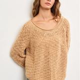 Caramel Cloud Knit Sweater