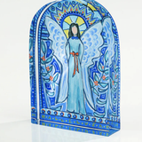 Blue Stained Glass Acrylic Angel