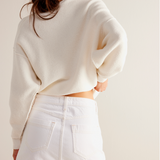Wynne Denim Skirt - Bright White