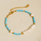 Clément Boho Pearl Beaded Bracelet