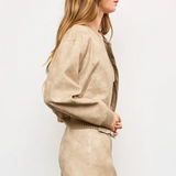 Sandstone Edge Bomber Jacket