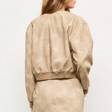 Sandstone Edge Bomber Jacket