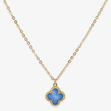 Mother of Pearl Clover Pendant Necklace