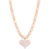 Bubble Heart Beaded Necklace