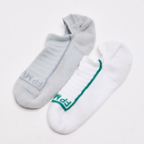 Simple Sport Socks - White/Grey