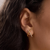 Sloane CZ Crossover Earrings
