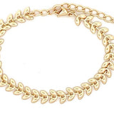 Golden Laurel Stainless-Steel Bracelet