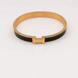 Midnight Luxe Waterproof H Bangle Black