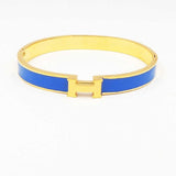Bold Elegance Waterproof H Bangle Blue