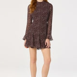 Tasha Dress - Brown Polka Dot