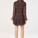 Tasha Dress - Brown Polka Dot